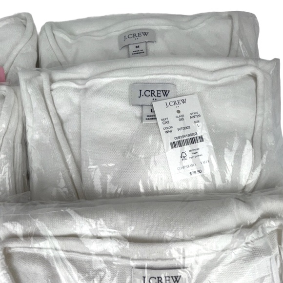 J. CREW Tunic Sweater Linen-blend Button Sides - Picture 5 of 7